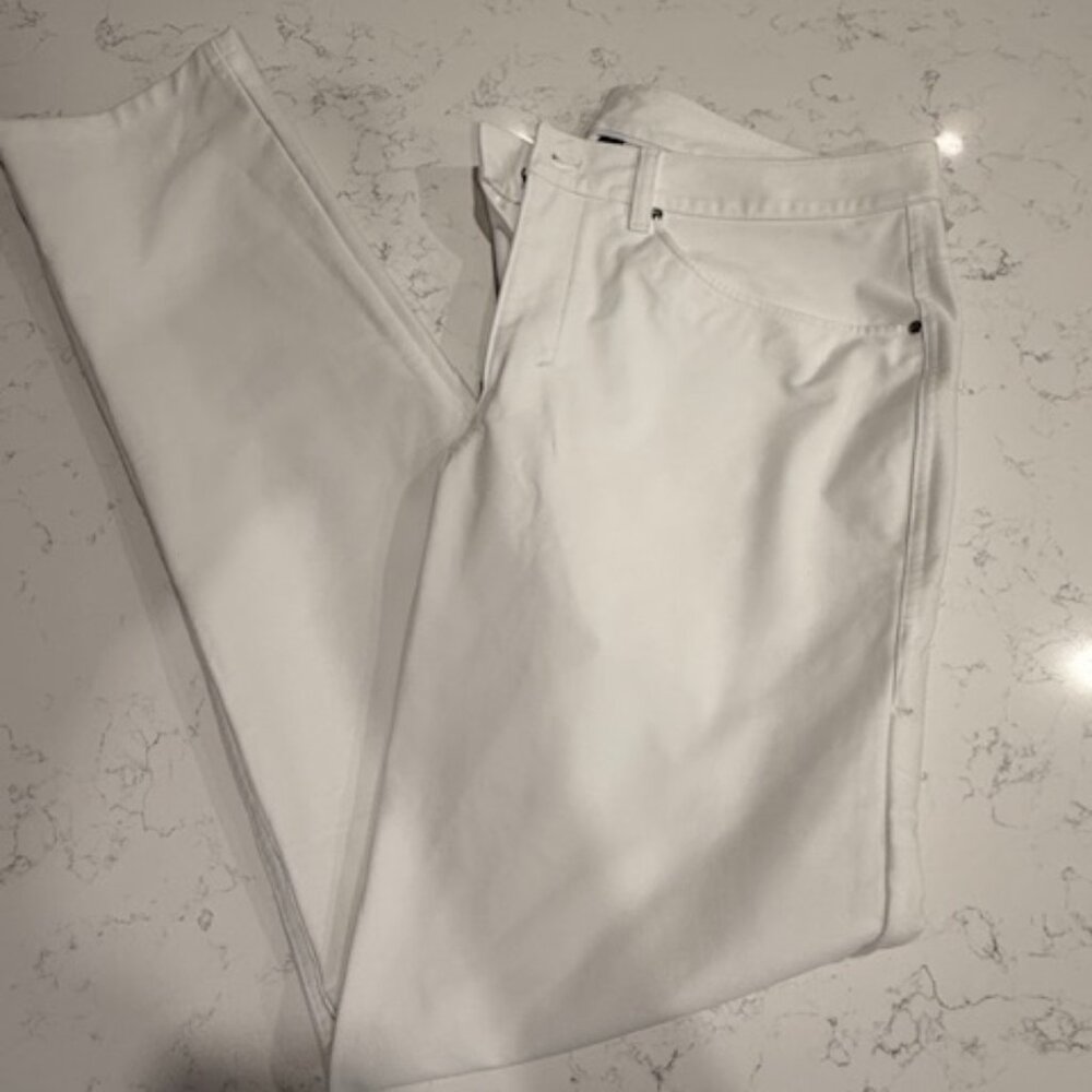 lululemon Men’s White Stretch Denim Jeans Slim Straight Fit